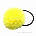 Ponytail Holders w/ Organza Ribbon Ball, Round, Fashionable Elegant, Various Colors, OEM is Accepted